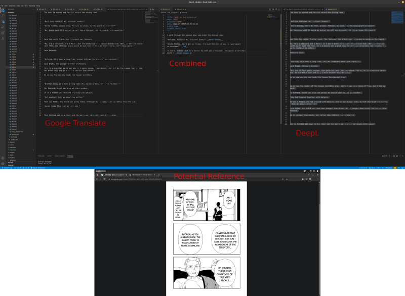 Anonymized screenshot of editor