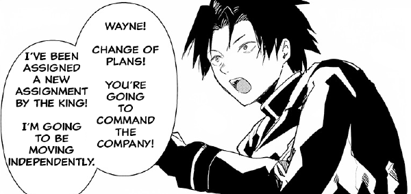 Patrick tells Wayne to command the company